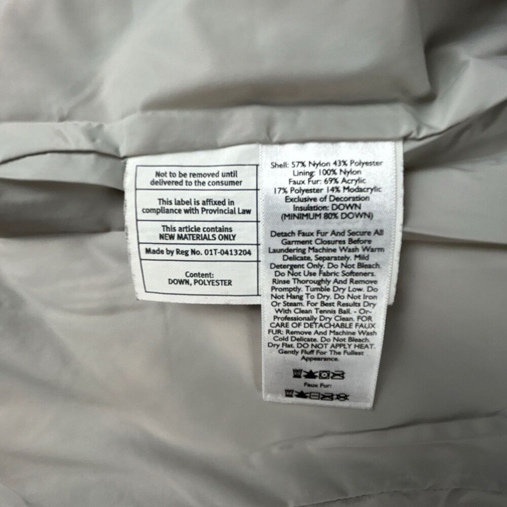 Eddie Bauer Down Vest Womens Sz 1X Faux Fur Detach Hood Puffer Lined Winter XL - Picture 6 of 9